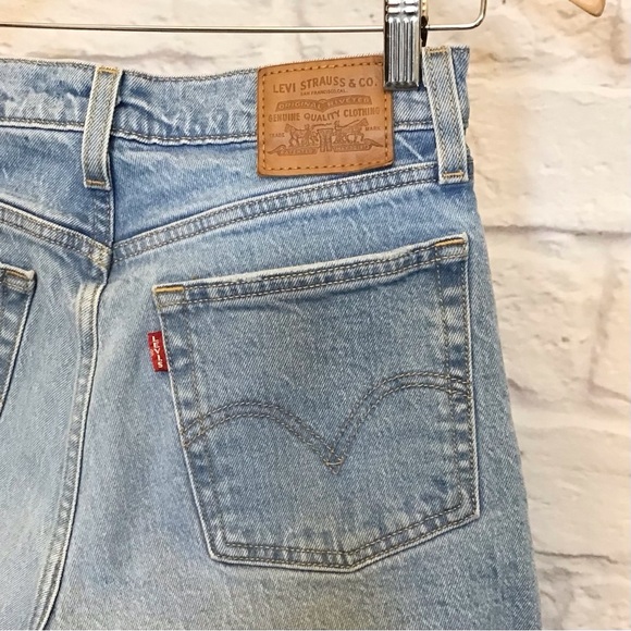 Levi’s Wedgie W25 (US 0/1) Straight Women’s Jeans Crop High Rise Button Fly - Picture 6 of 12